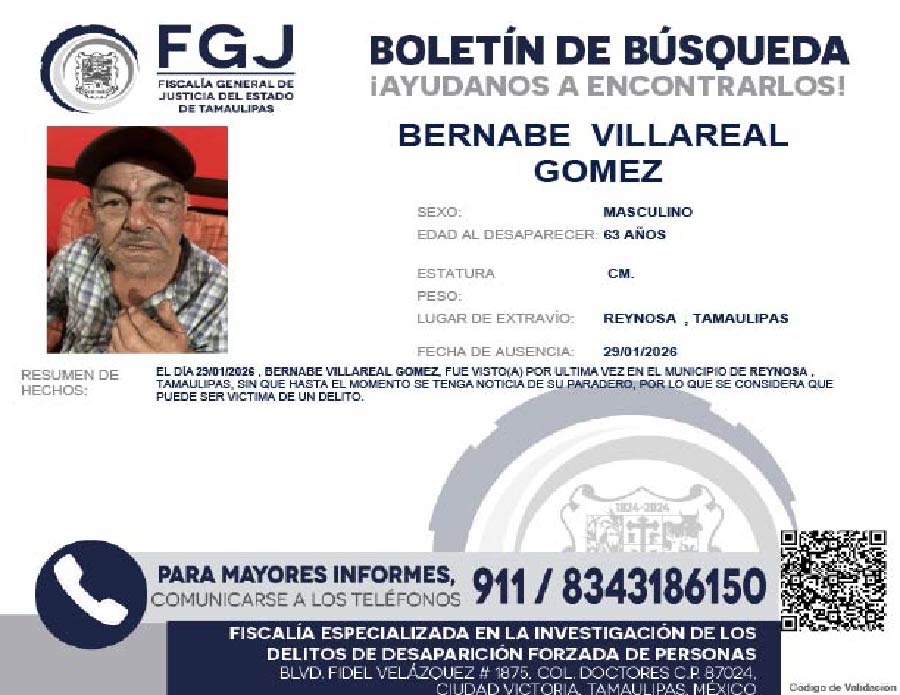 Boletín de Búsqueda Bernabe