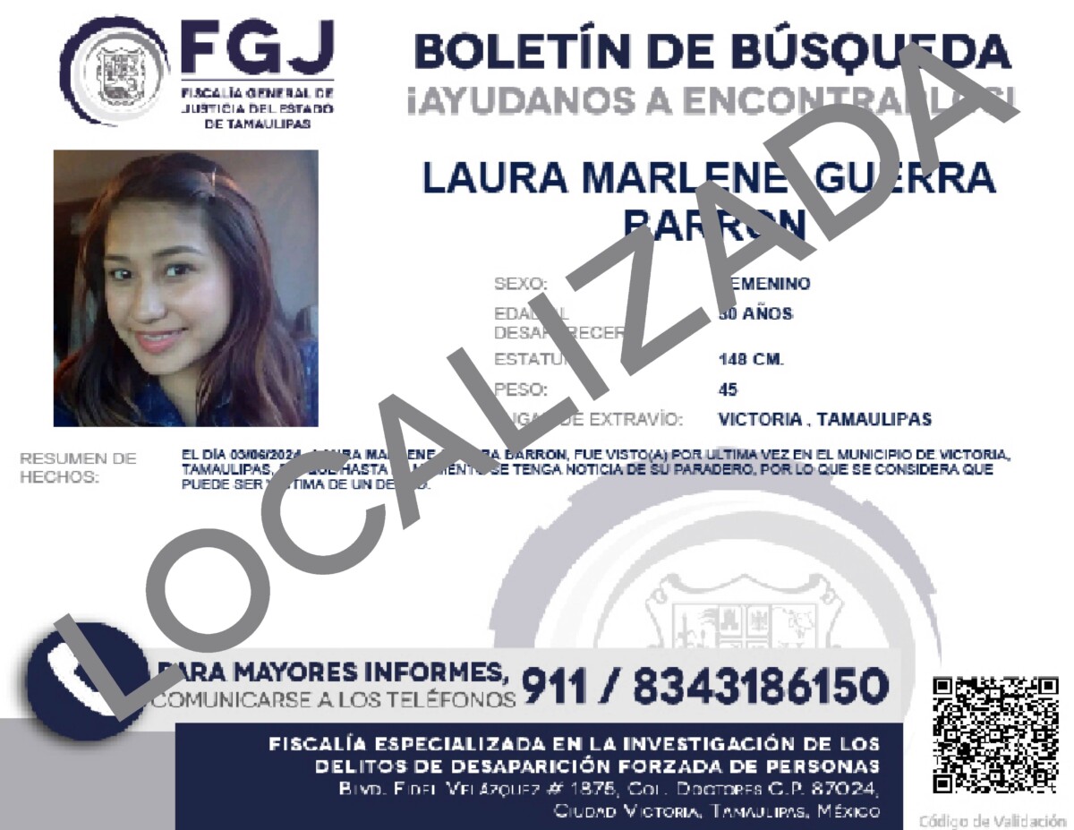Boletín de Búsqueda Laura Marlene