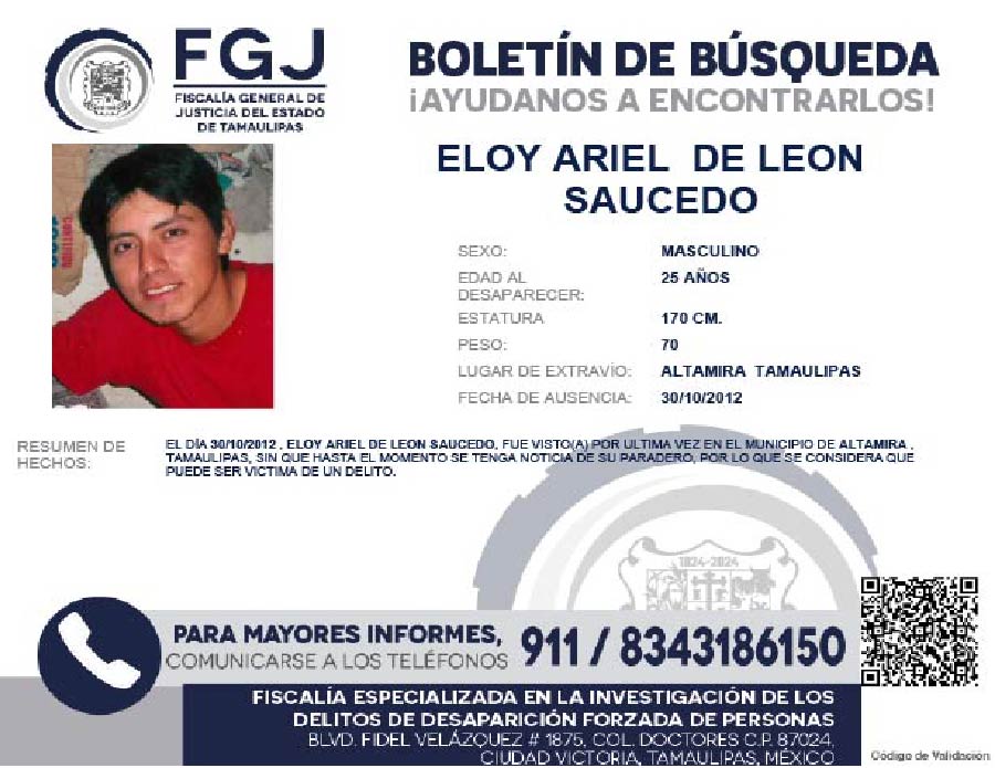 Bolertín de Búsqueda Eloy Ariel