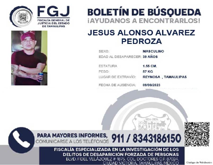 Boletín de Búsqueda Jesús Alonso