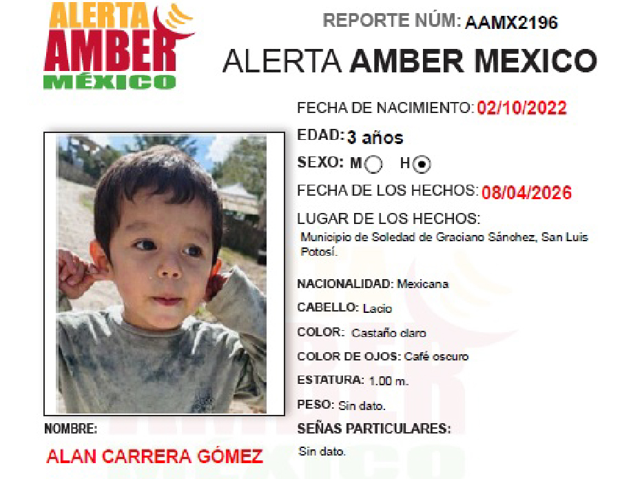 Alerta Amber Alan