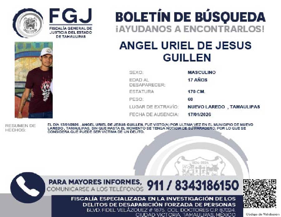 Boletín de Búsqueda Angel