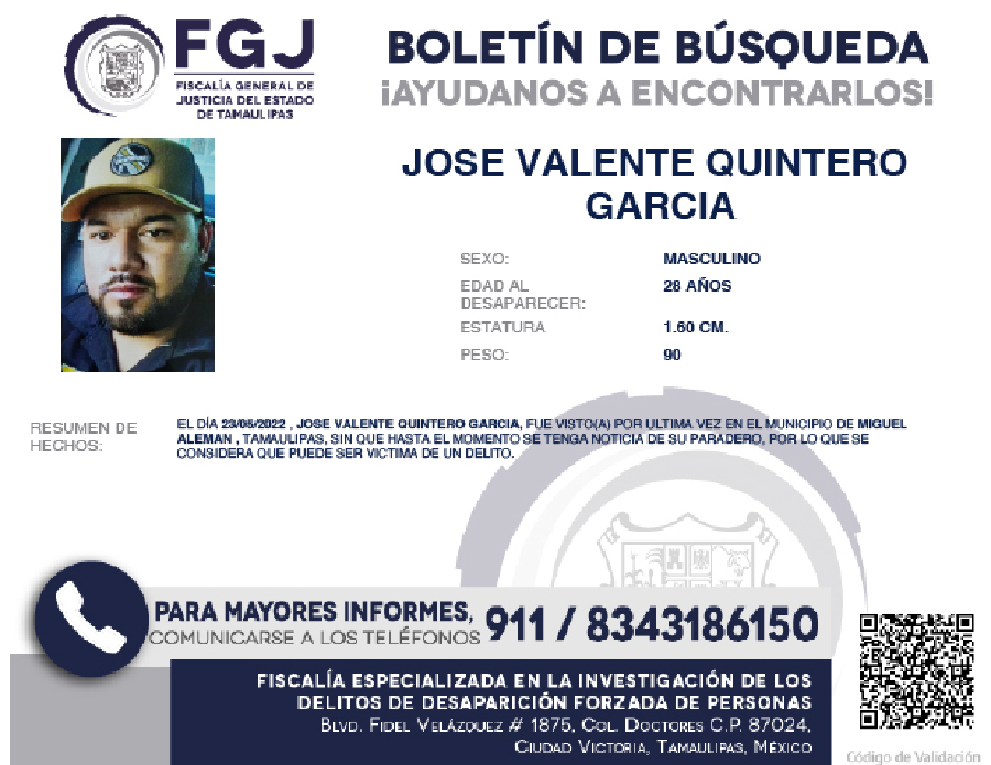 Boletín de Jose Valente