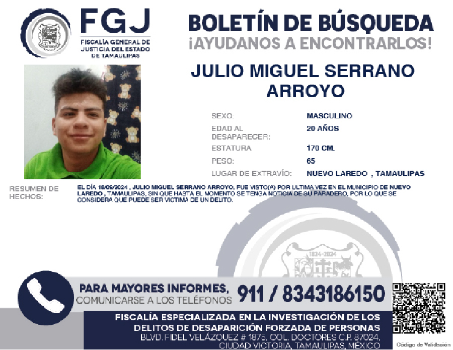 Boletín de Búsqueda Julio