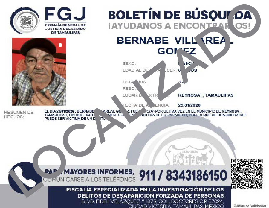 Boletín de Búsqueda Bernabe