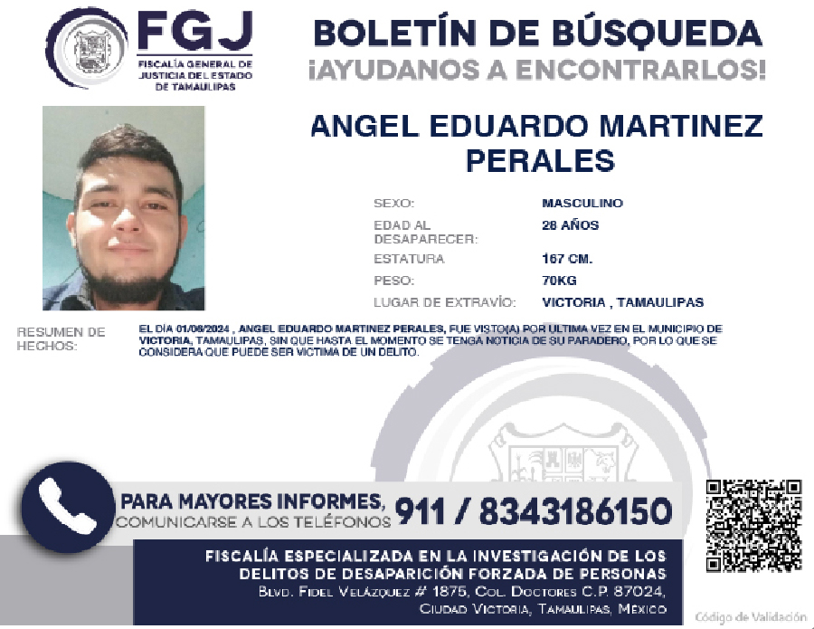 Boletín de Búsqueda Angel Eduardo