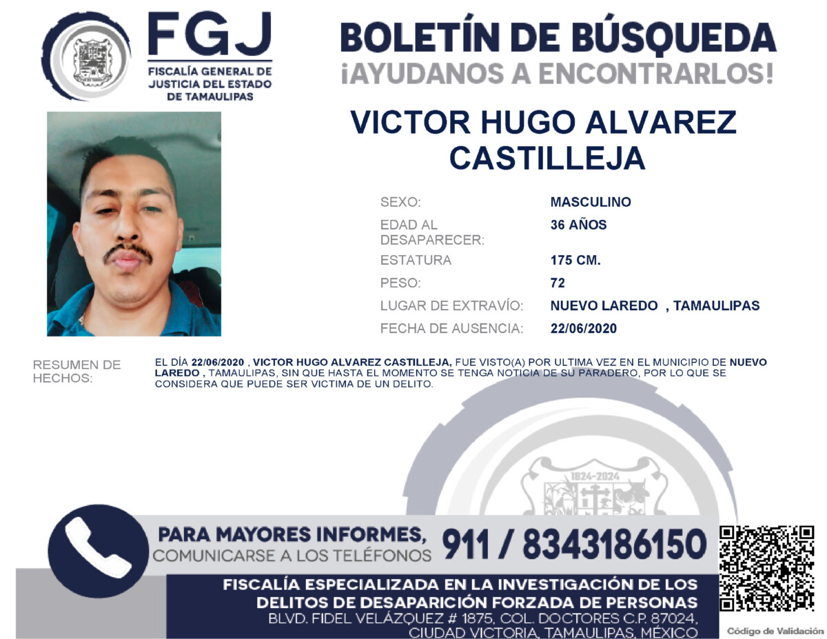 Boletín de Búsqueda Victor