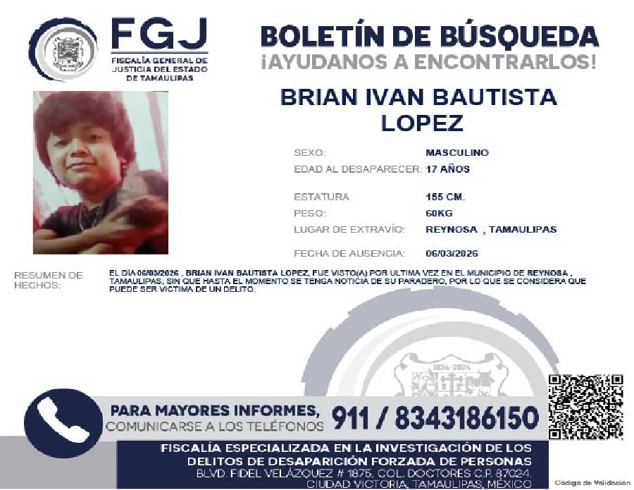 Boletín de Búsqueda Brian