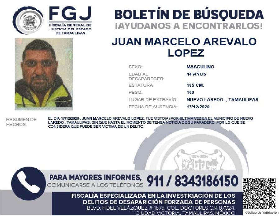 Boletín Búsqueda Juan Marcelo