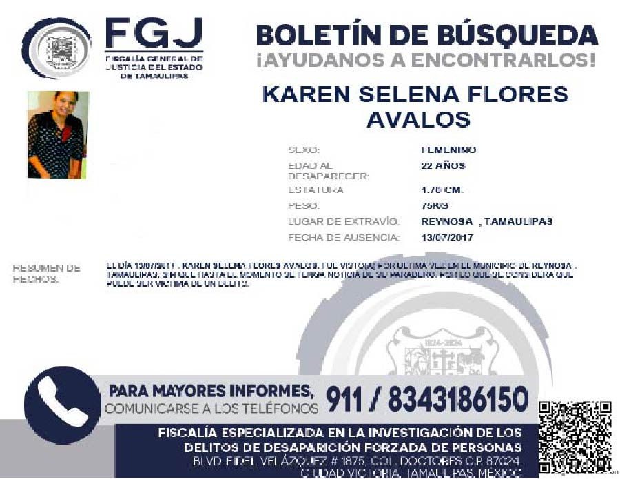 Boletín de Búsqueda Karen
