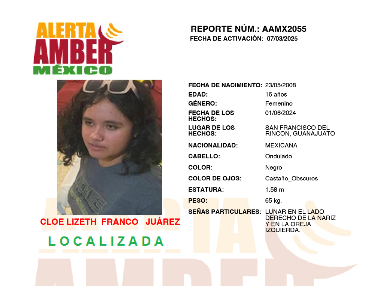 Alerta Amber loe lizeth