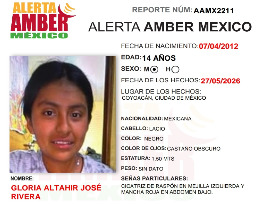 Alerta Amber Gloria Altahir