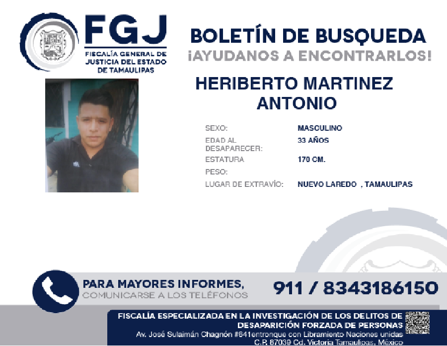Boletín de Búsqueda Heriberto