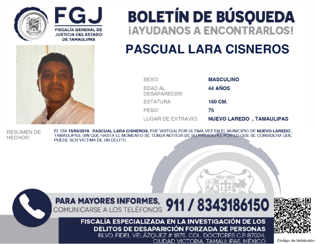boletín de búsqueda pascual
