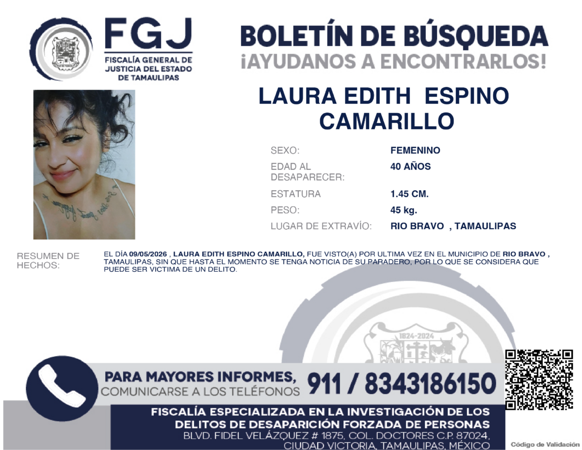Boletín de Busqueda Laura