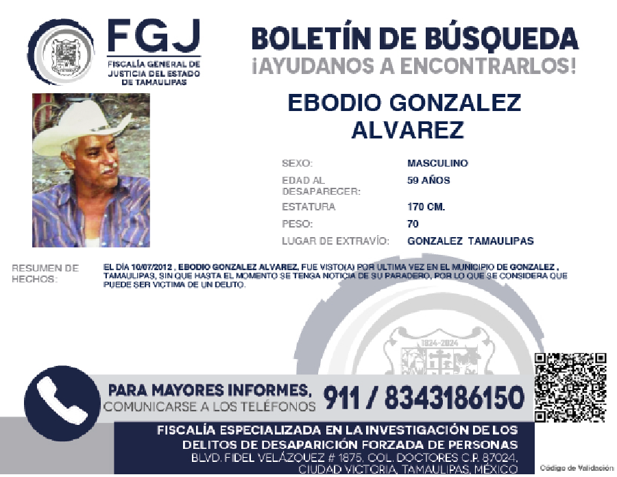 Boletin de busqueda Ebodio