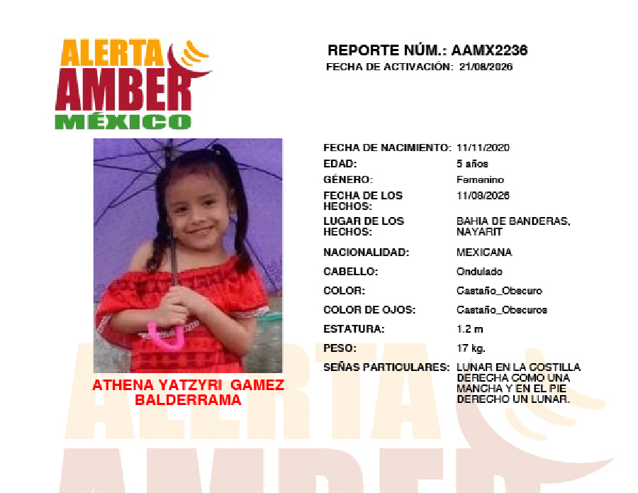 Alerta Amber Athena
