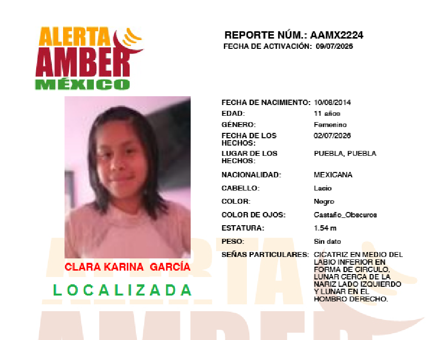 Alerta Amber Clara