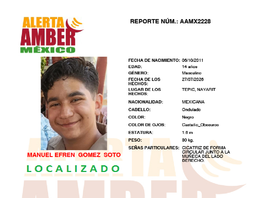 Alerta Amber Manuel