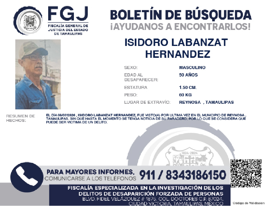 Boletín de Búsqueda Isidoro