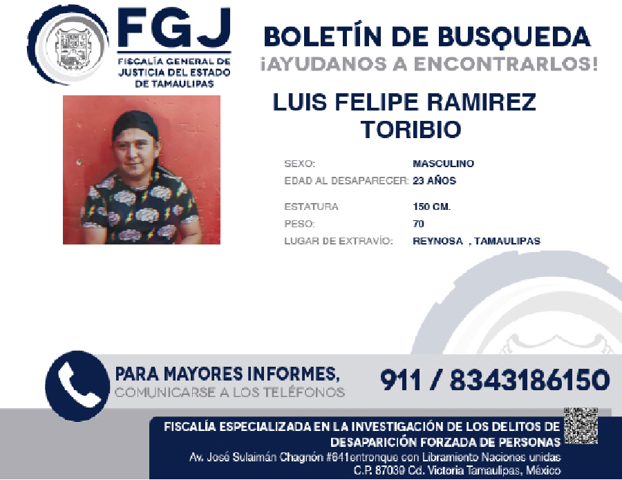 Boletín de Búsqueda Luis Felipe