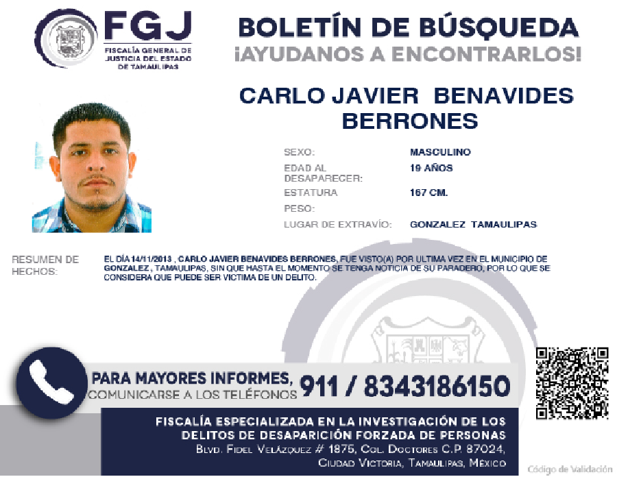 Boletín de Búsqueda Carlo