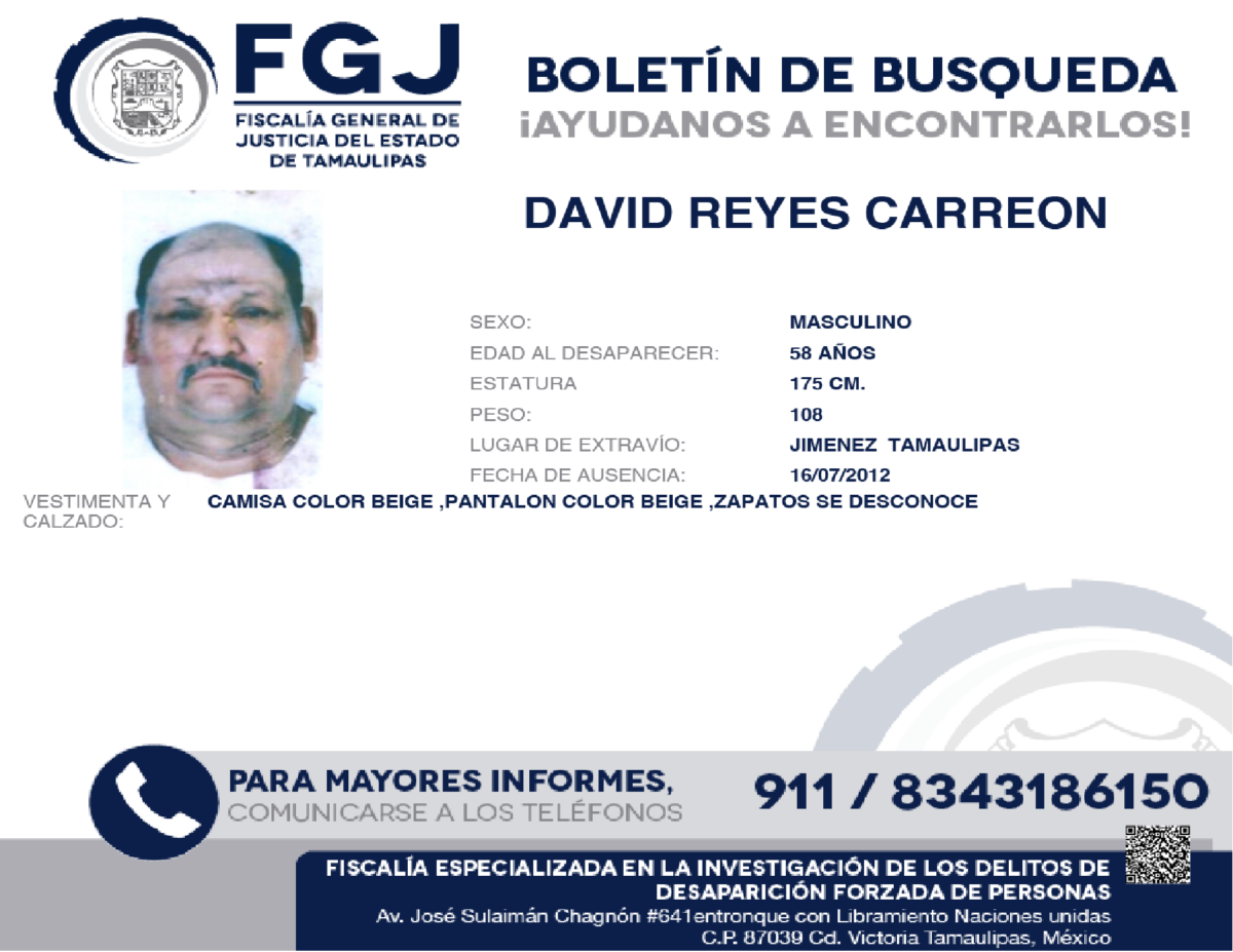 Boletín de búsqueda David