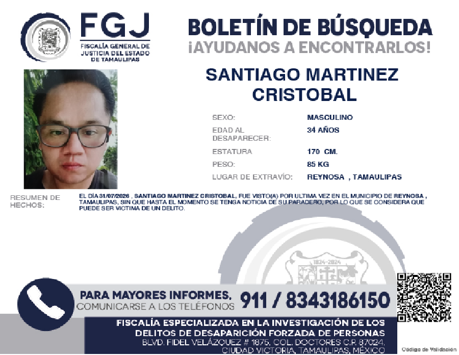 Boletín de Búsqueda Santiago