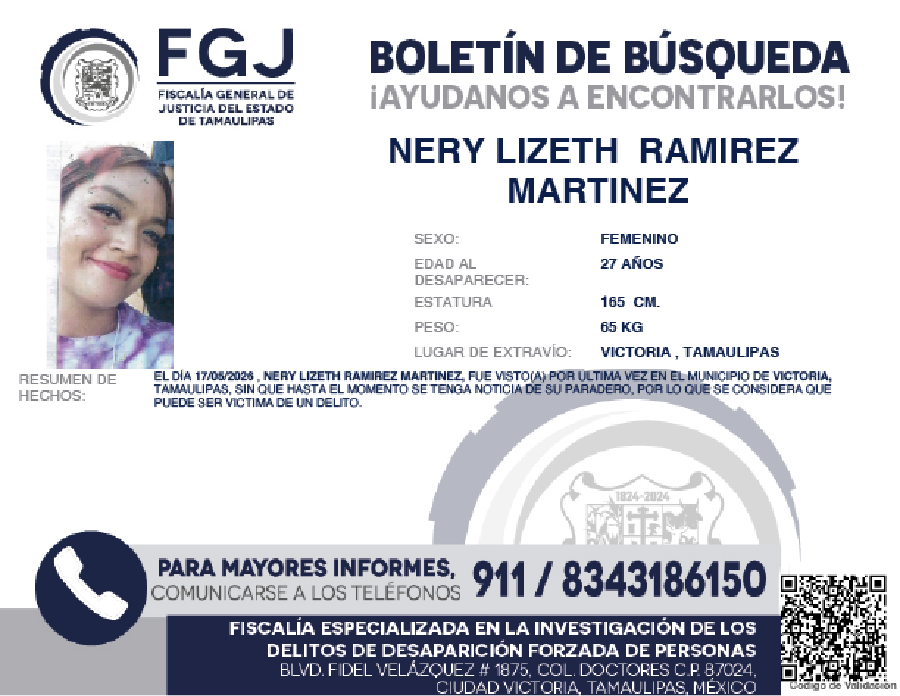 Boletín de Búsqueda Nery
