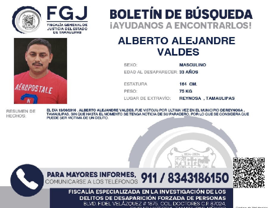 Boletín de Búsqueda Alberto