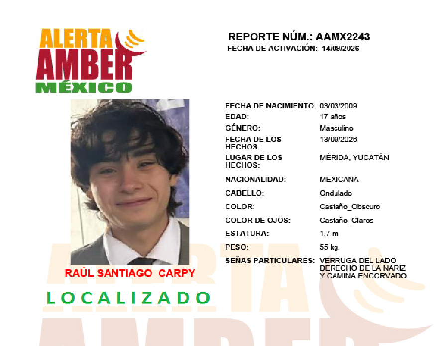Alerta Amber Raul