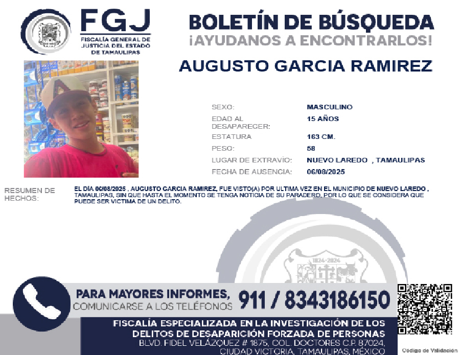 Boletin de busqueda augusto