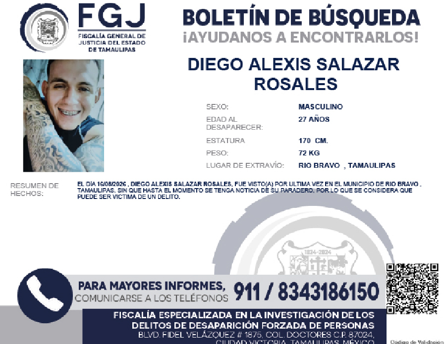Boletín de Búsqueda Diego