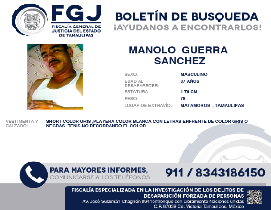 Boletín de Busqueda Manolo
