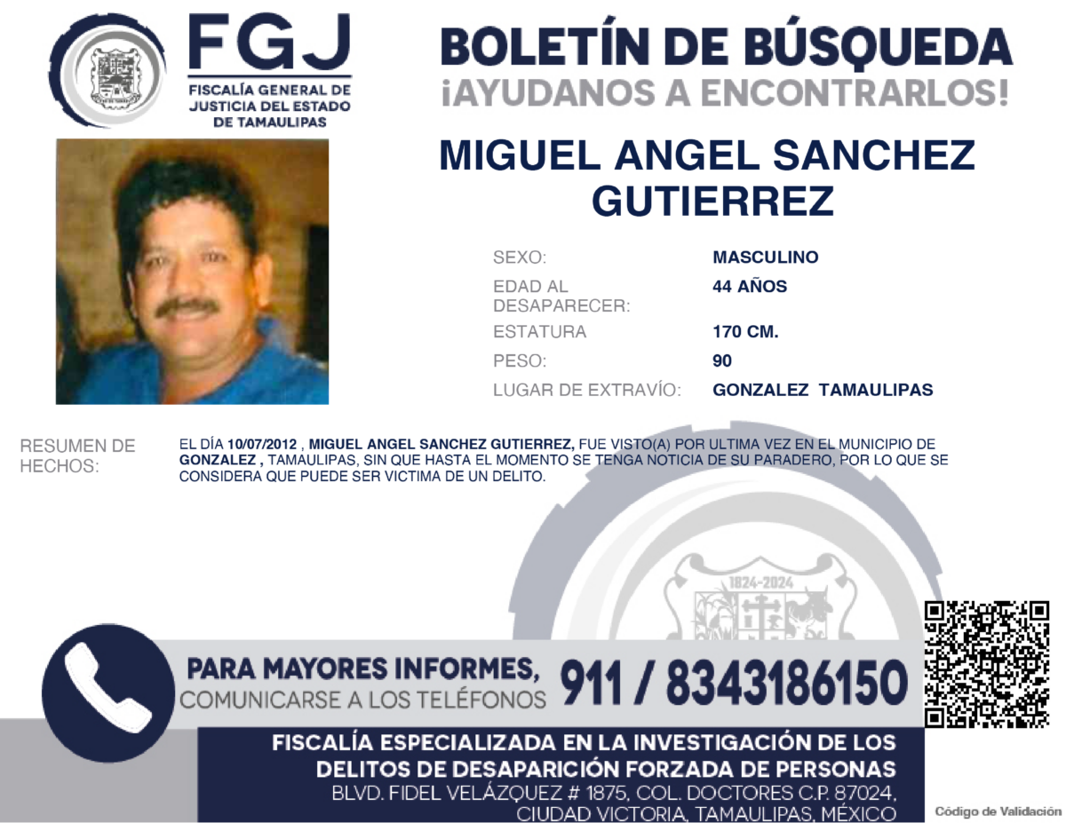 Boletín de Búsqueda MiguelAngel