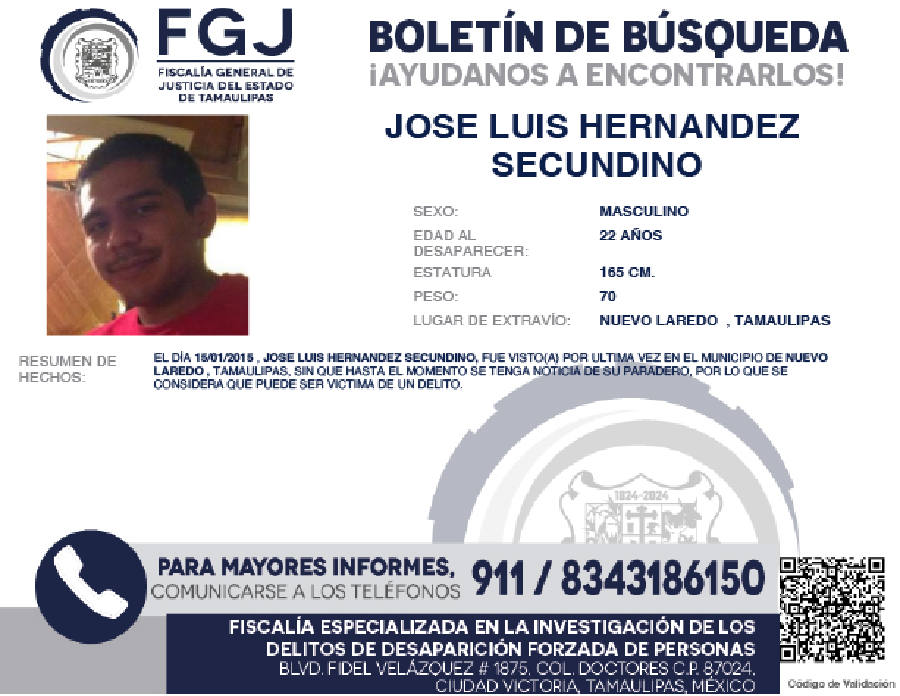 Boletín de búsqueda jose luis